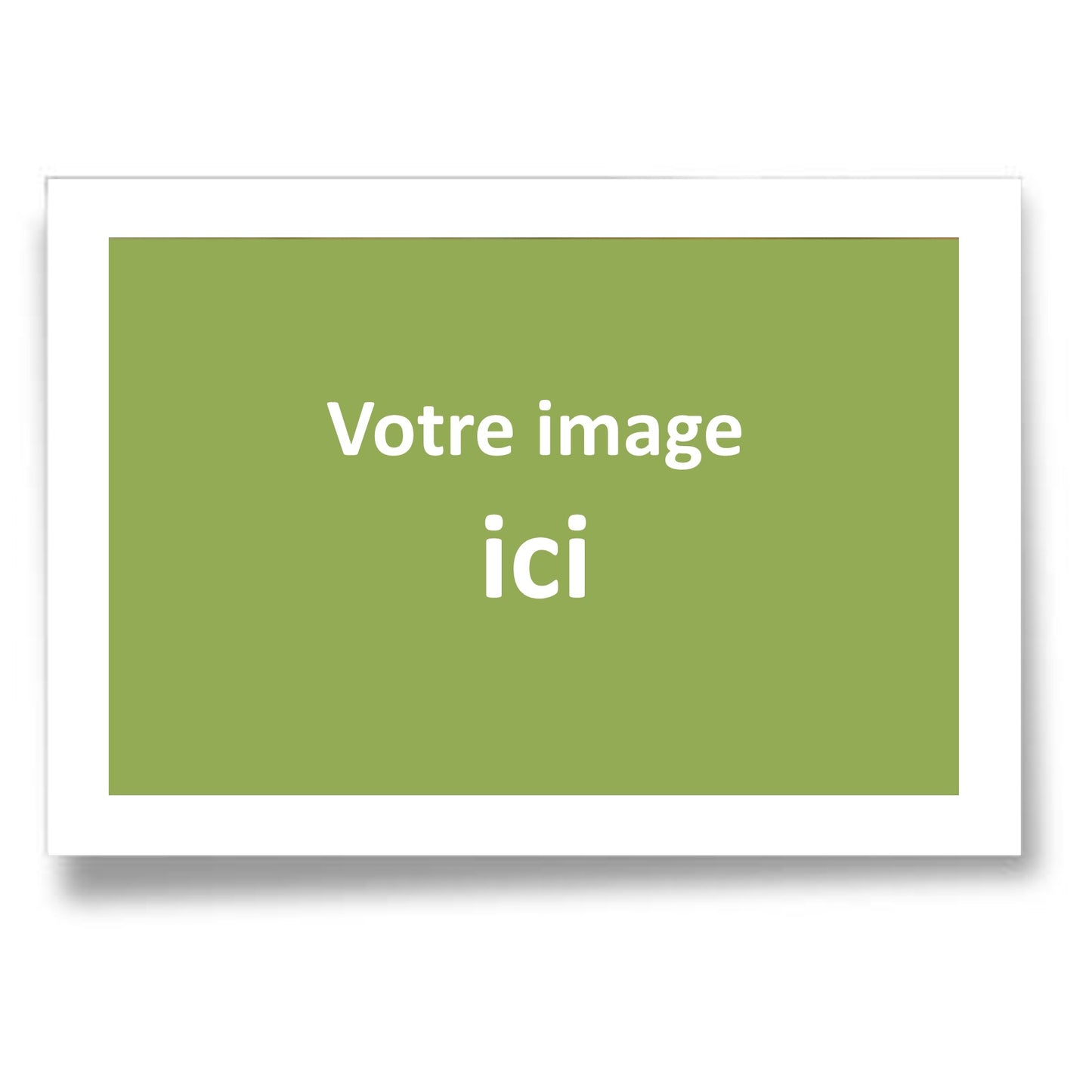 Carte postale papier aquarelle photo personnalisée