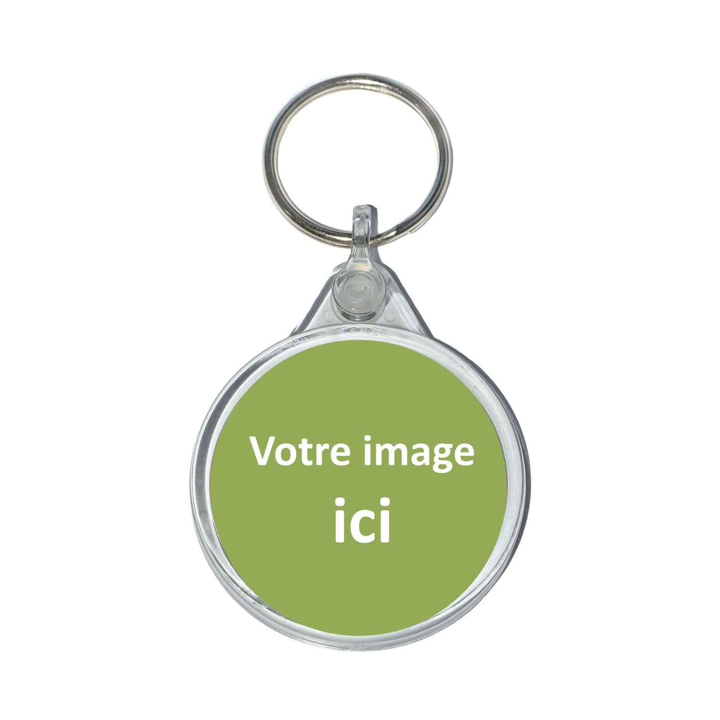 Porte clé photo personnalisé recto verso