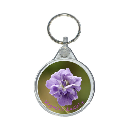 Porte clé photo fleur violette de Toulouse 2