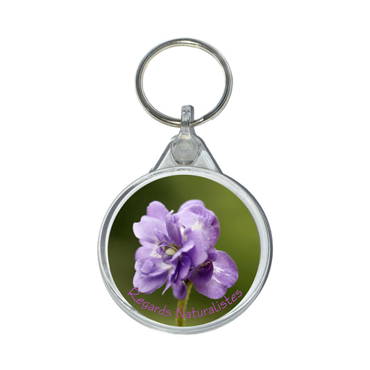 Porte clé photo fleur violette de Toulouse 3